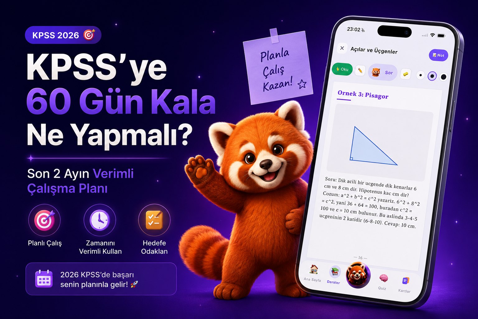 KPSS'ye 60 Gün Kala Ne Yapmalı? Son 2 Ayın Verimli Çalışma Planı (2026)